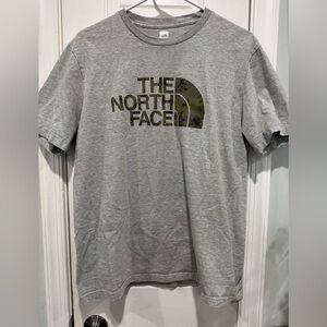 The North Face Gray Men's T-Shirt with camo Sasquatch design